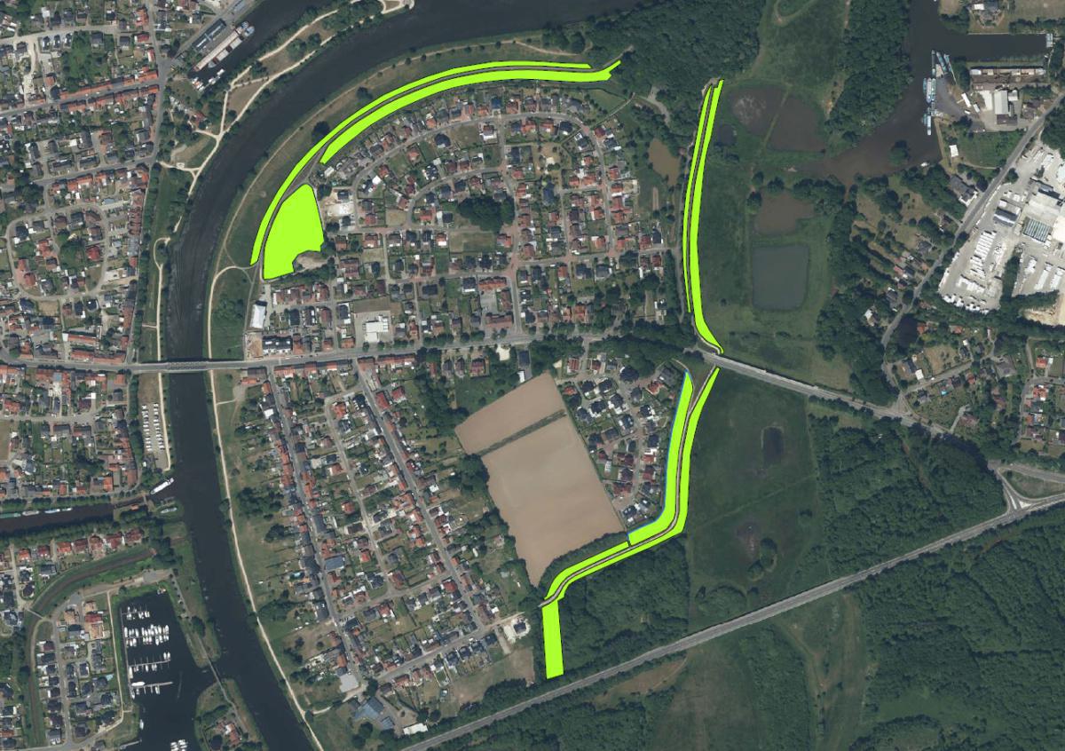 Schafe im Einsatz zur Deichpflege Schafe im Einsatz zur Deichpflege