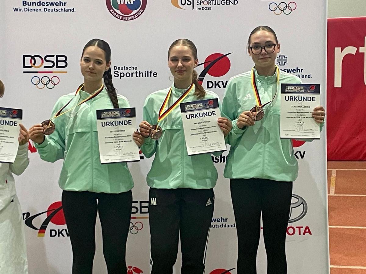 Karatekas vom Bunkai Haren gewinnen Bronze bei Deutscher Meisterschaft