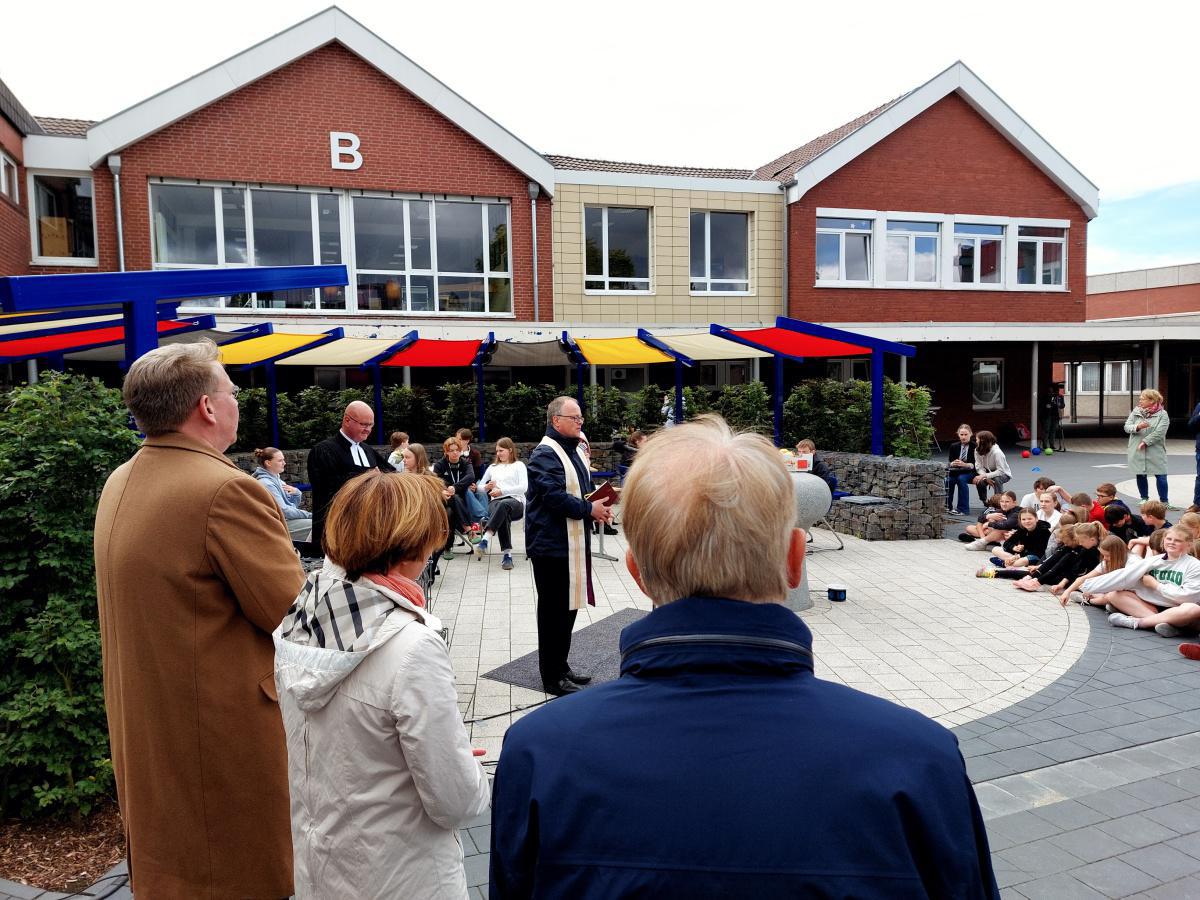 Eingeweiht: Schulhof am Harener Gymnasium komplett neu gestaltet