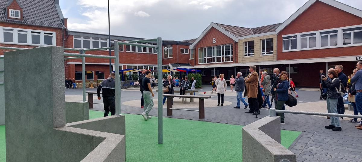 Eingeweiht: Schulhof am Harener Gymnasium komplett neu gestaltet