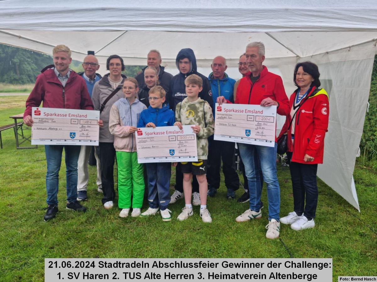 Abschlussfeier des Stadtradelns auf den Emswiesen Abschlussfeier des Stadtradelns auf den Emswiesen