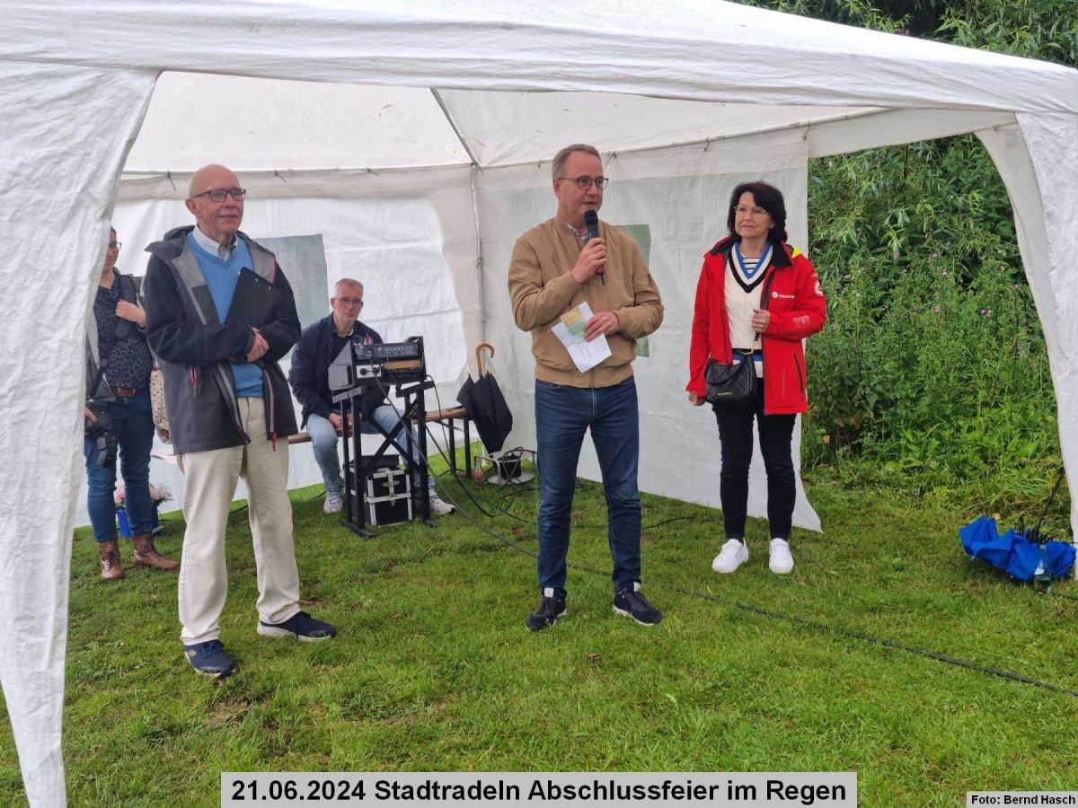 Abschlussfeier des Stadtradelns auf den Emswiesen