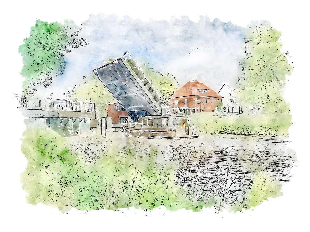 Große Klappe und viel dahinter: Brücken über den Haren-Rütenbrock-Kanal Große Klappe und viel dahinter: Brücken über den Haren-Rütenbrock-Kanal