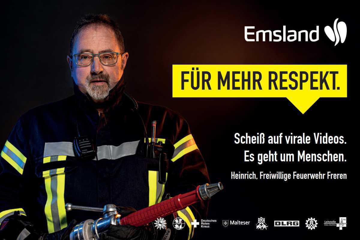 Mehr Respekt für Einsatzkräfte im Emsland Mehr Respekt für Einsatzkräfte im Emsland
