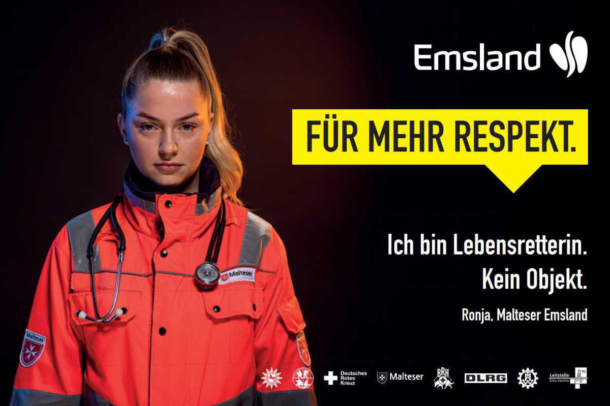 Mehr Respekt für Einsatzkräfte im Emsland Mehr Respekt für Einsatzkräfte im Emsland