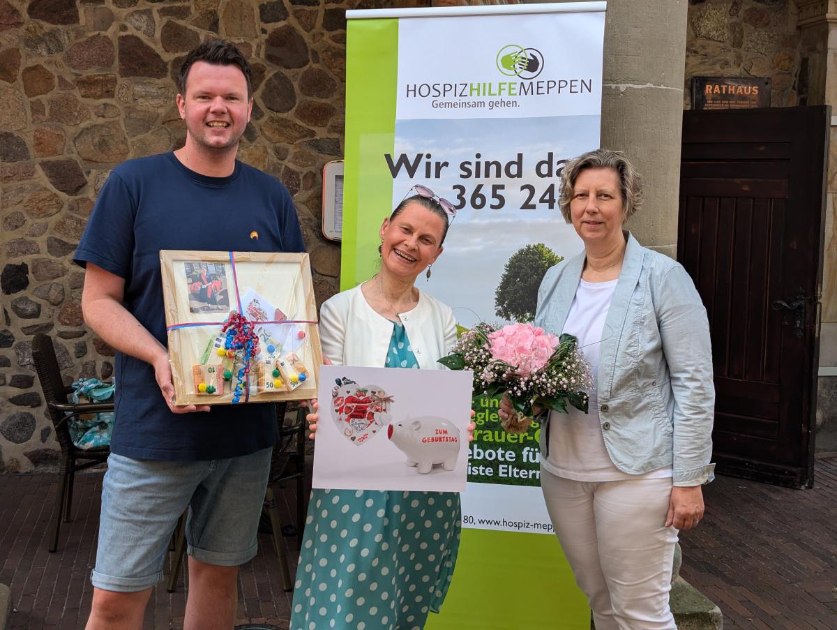 Geburtstag mit Herz: Meppenerin sammelt über 1000 € für das Hospiz Geburtstag mit Herz: Meppenerin sammelt über 1000 € für das Hospiz