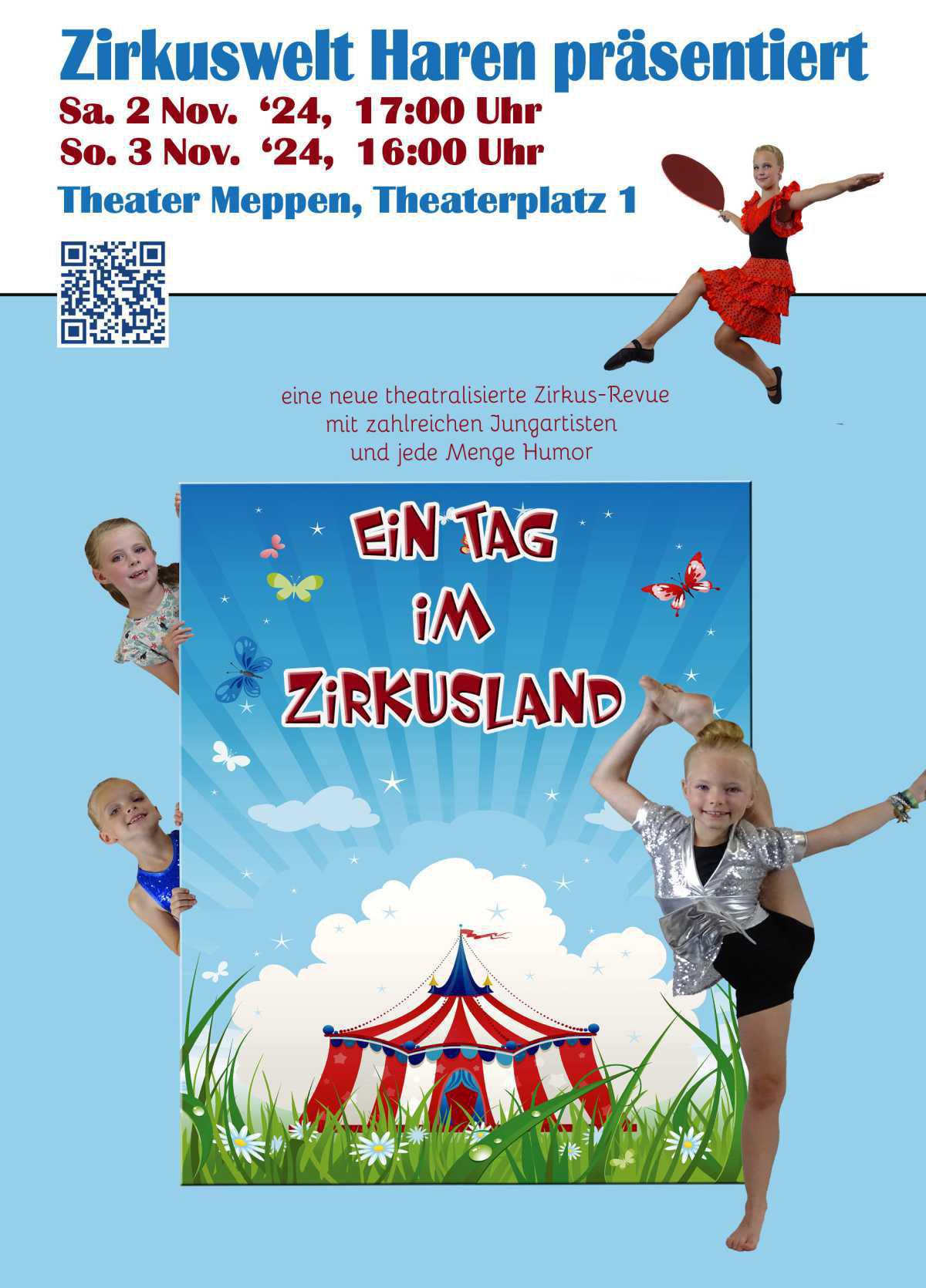 Zirkuswelt Haren auf der Bühne in Meppen Zirkuswelt Haren auf der Bühne in Meppen