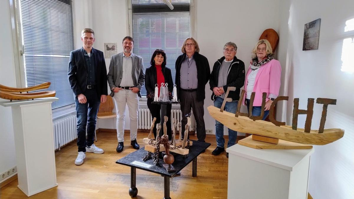 Kunstprojekt "Flucht" in der Arenbergischen Rentei in Meppen Kunstprojekt "Flucht" in der Arenbergischen Rentei in Meppen