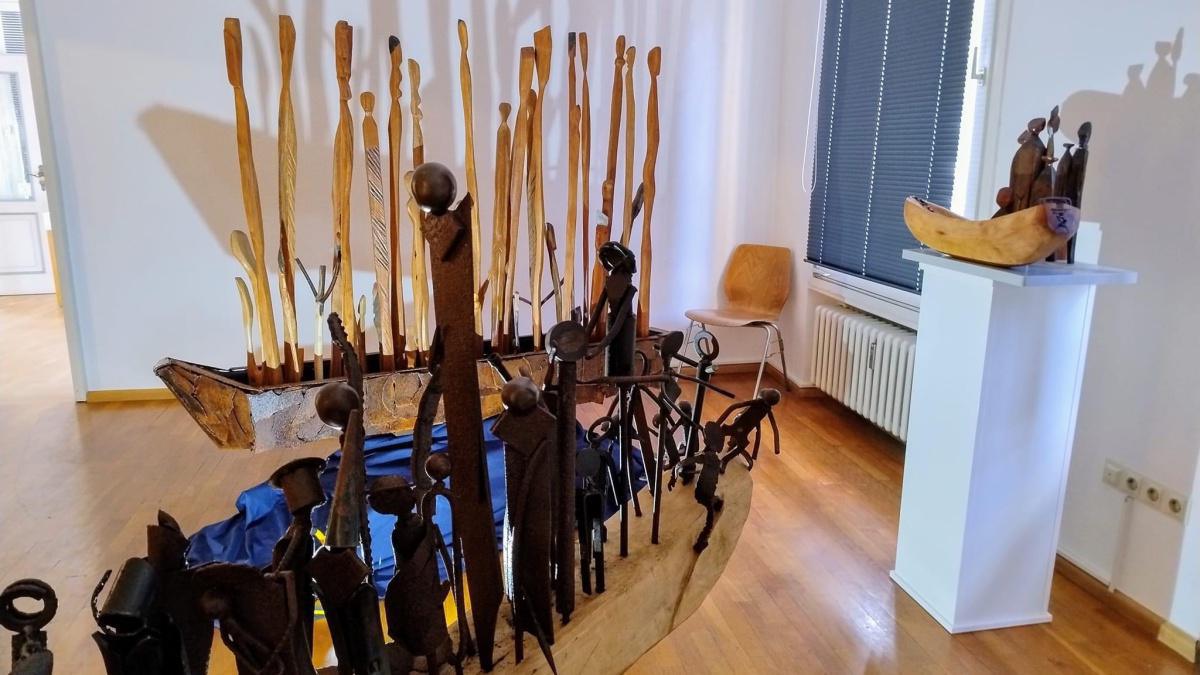 Kunstprojekt "Flucht" in der Arenbergischen Rentei in Meppen Kunstprojekt "Flucht" in der Arenbergischen Rentei in Meppen