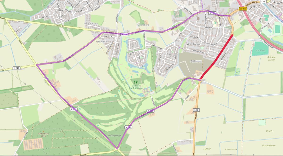 Wesuweer Straße gesperrt Wesuweer Straße gesperrt