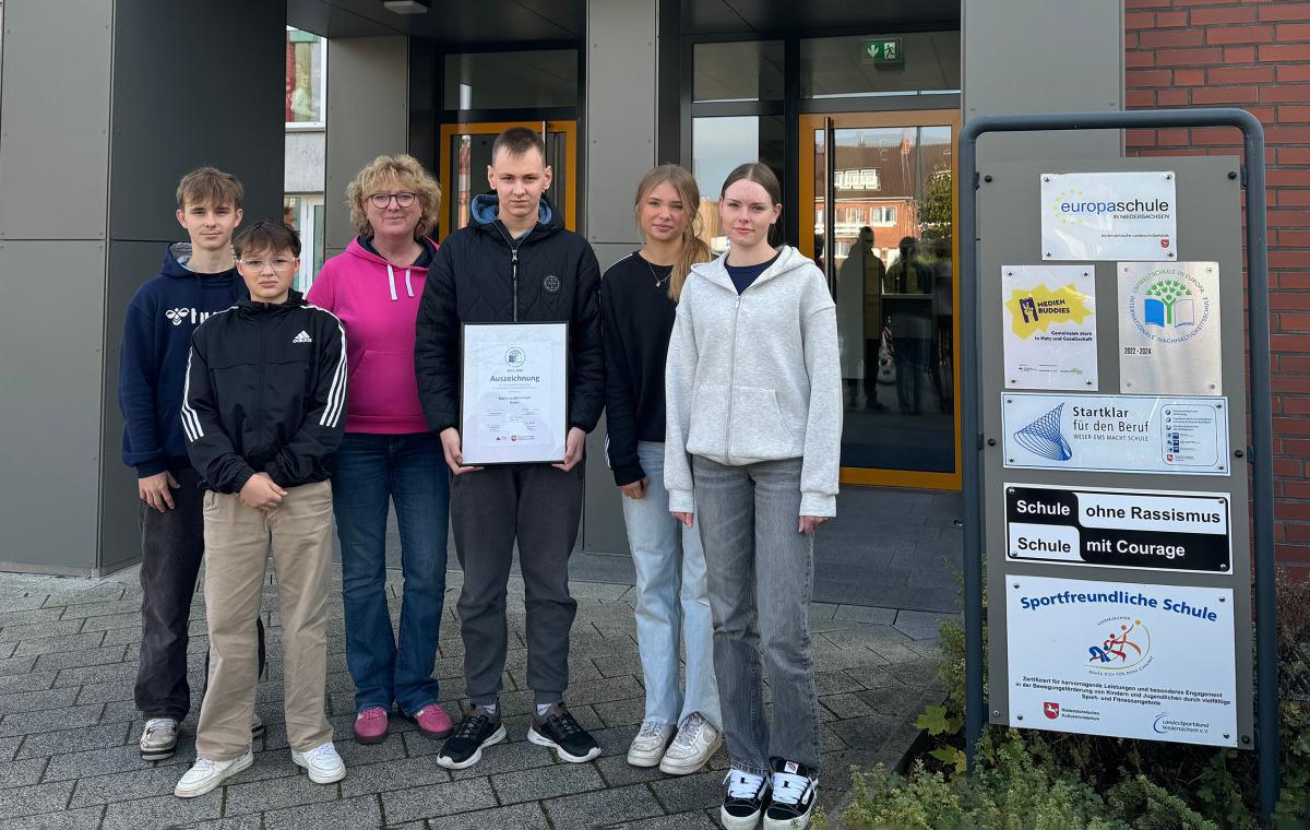 Martinus-Oberschule Haren: Auszeichnung für nachhaltiges Handeln Martinus-Oberschule Haren: Auszeichnung für nachhaltiges Handeln
