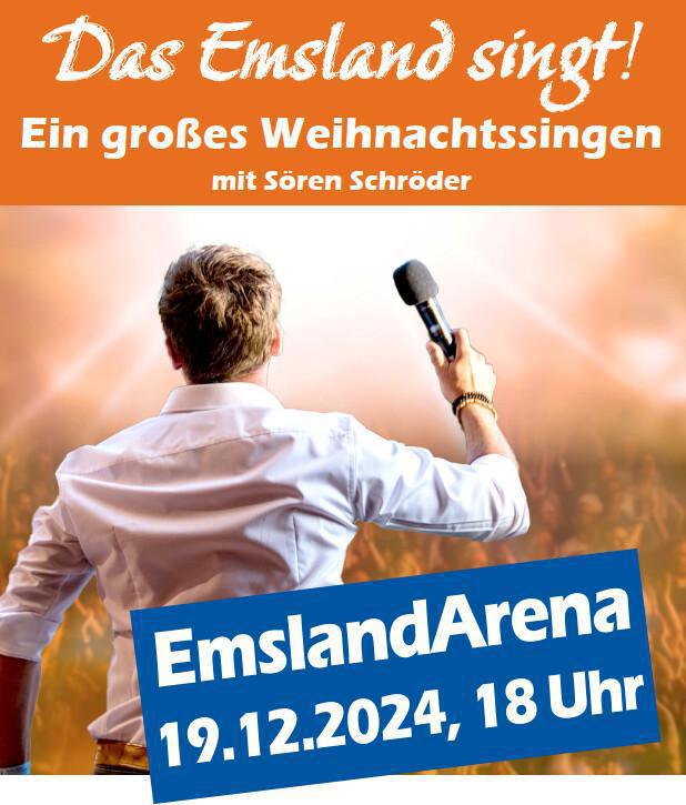 Emsland Arena Lingen: Mitsingkonzert am 19. Dezember Emsland Arena Lingen: Mitsingkonzert am 19. Dezember