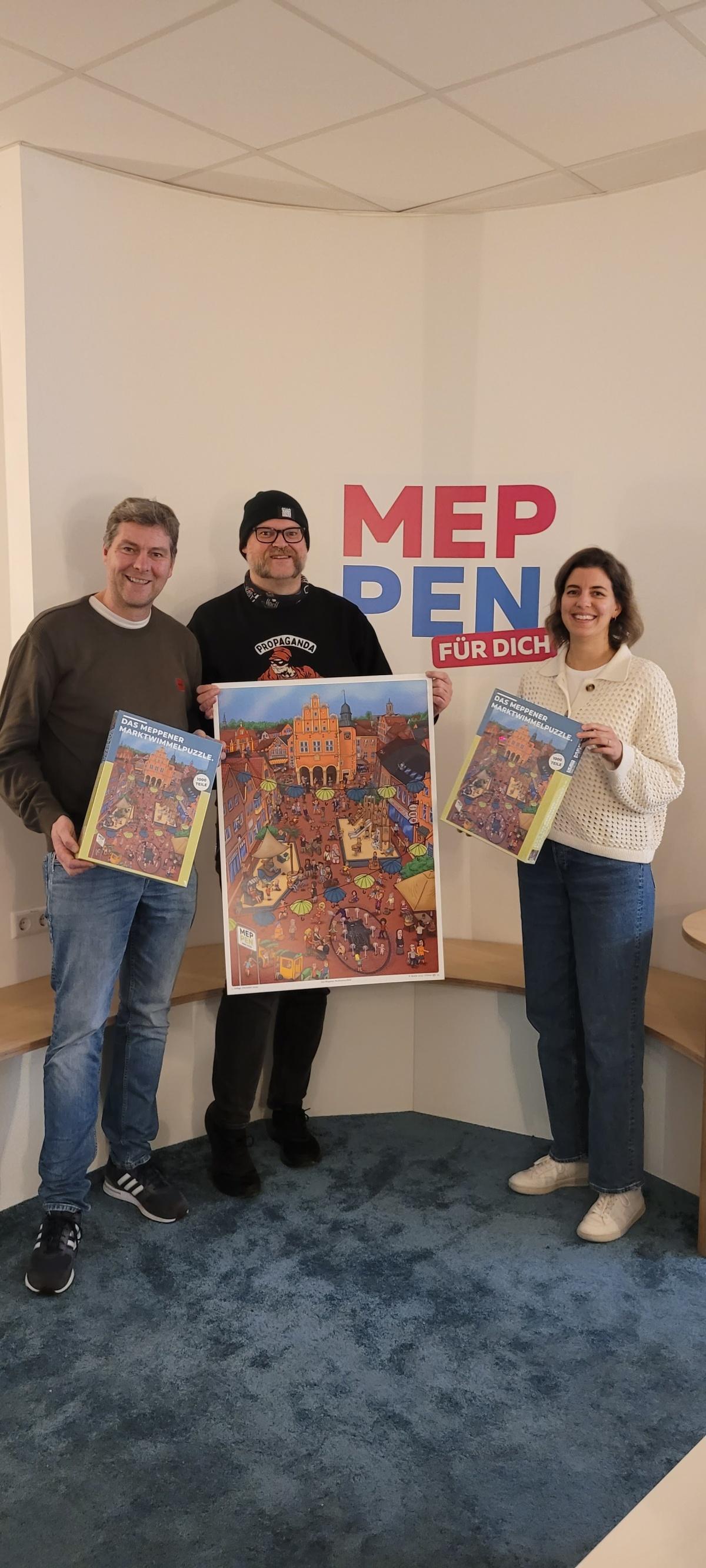 „Meppener Marktwimmelpuzzle“ ab sofort erhältlich „Meppener Marktwimmelpuzzle“ ab sofort erhältlich