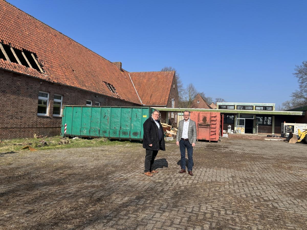 Fortschritte beim Neubau des Dorfgemeinschaftshauses in Rütenbrock