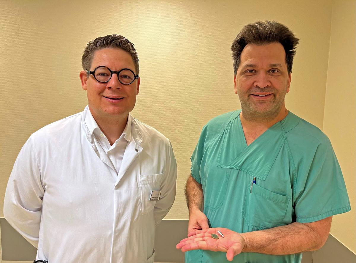 Bonifatius Hospital Lingen führt weltweit kleinsten Herzschrittmacher ein Bonifatius Hospital Lingen führt weltweit kleinsten Herzschrittmacher ein