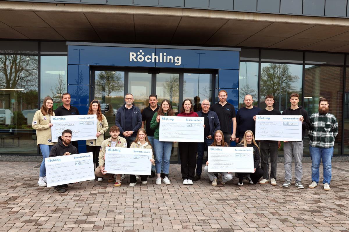 Röchling Industrial spendet 18.000 Euro für regionale Vereine