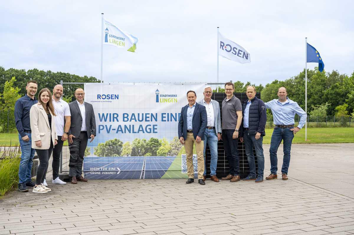 ROSEN Gruppe investiert in 2 Megawatt-Photovoltaikanlage in Lingen