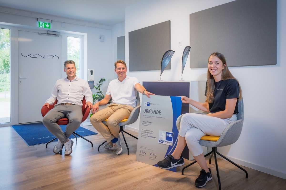 venta IT GmbH aus Meppen erneut mit IHK-Qualitätssiegel „Top Ausbildung“ ausgezeichnet