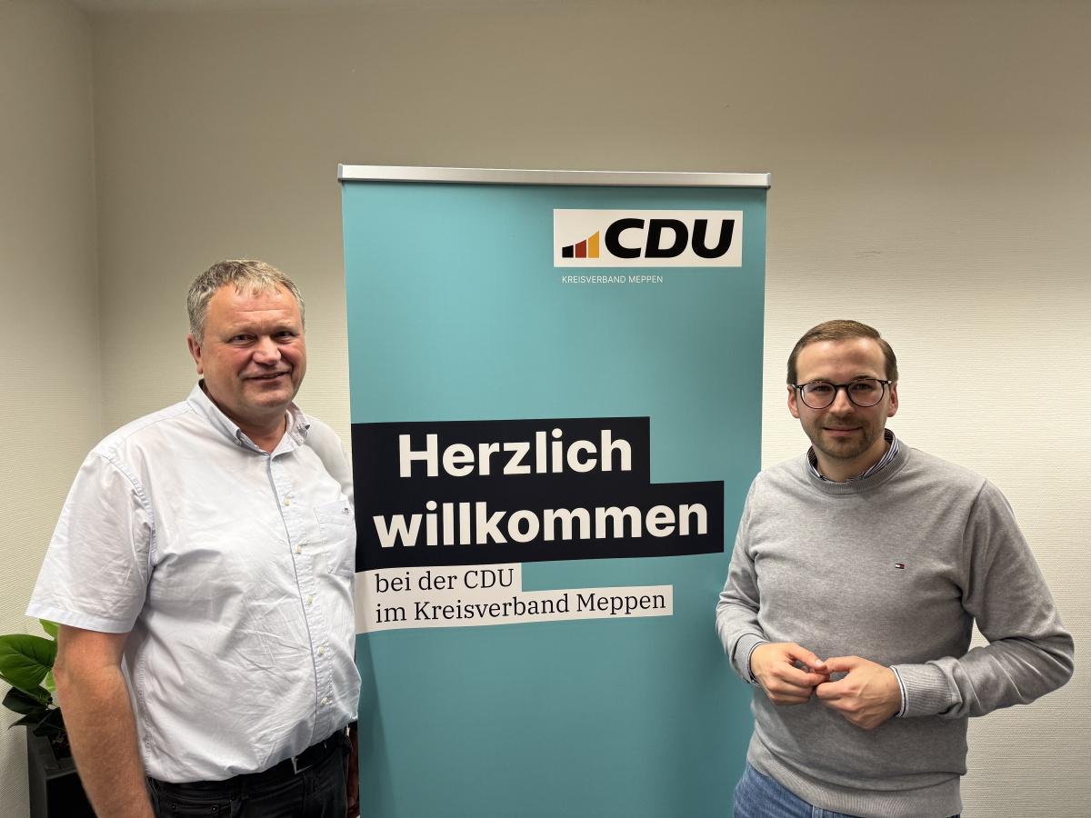 CDU Meppen bereitet sich auf Kommunalwahl 2026 vor – Bewerbungsverfahren für Bürgermeisterkandidatur gestartet CDU Meppen bereitet sich auf Kommunalwahl 2026 vor – Bewerbungsverfahren für Bürgermeisterkandidatur gestartet