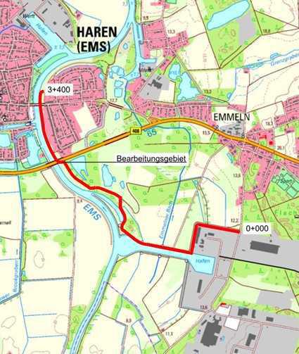 Stadt Haren baut Fuß- und Radweg am östlichen Emsufer aus
