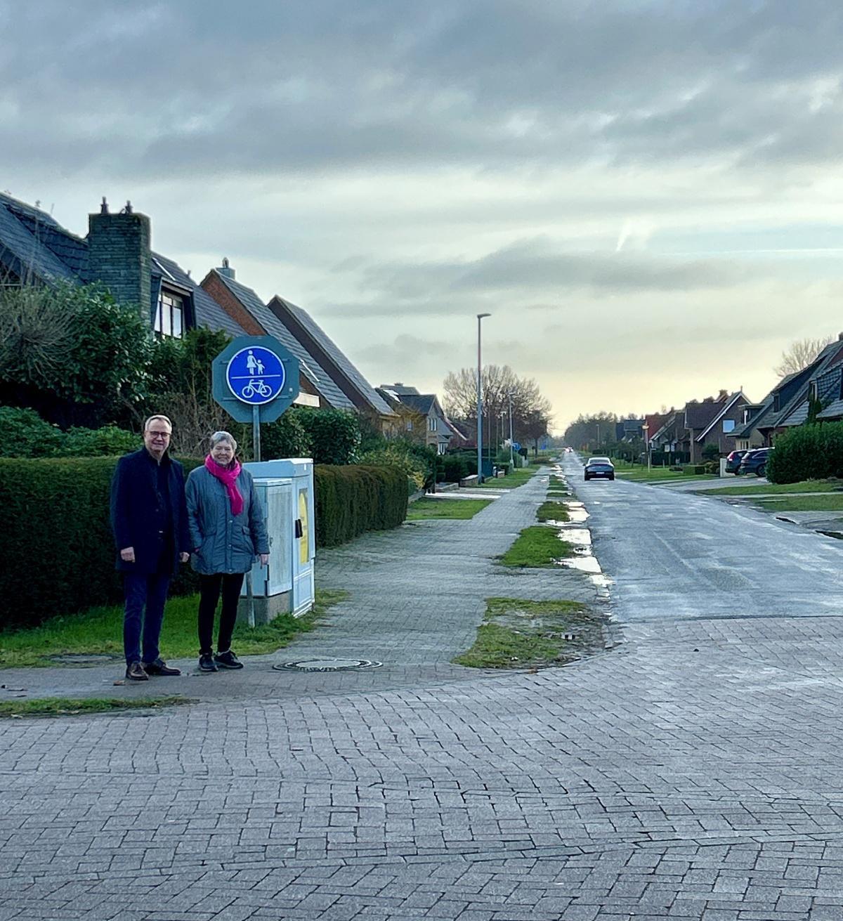 Radweg an der Waldstraße in Haren-Erika wird renoviert
