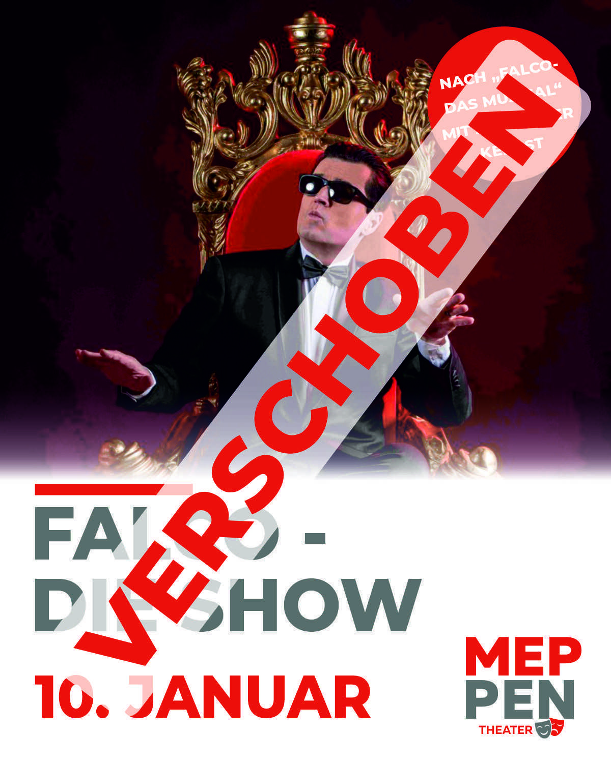 „FALCO – Die Show“ muss verschoben werden