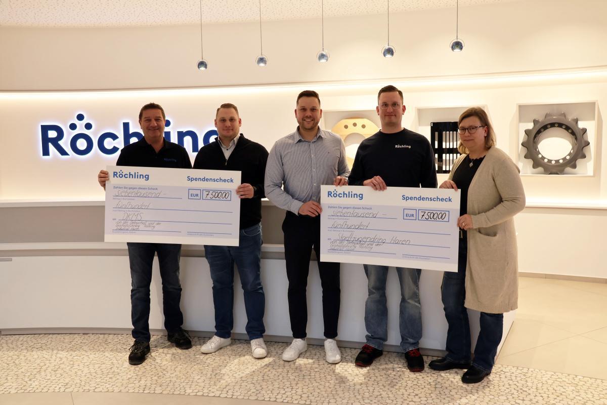 Röchling Industrial spendet 15.000 Euro für Jugend- und Gesundheitsinitiativen