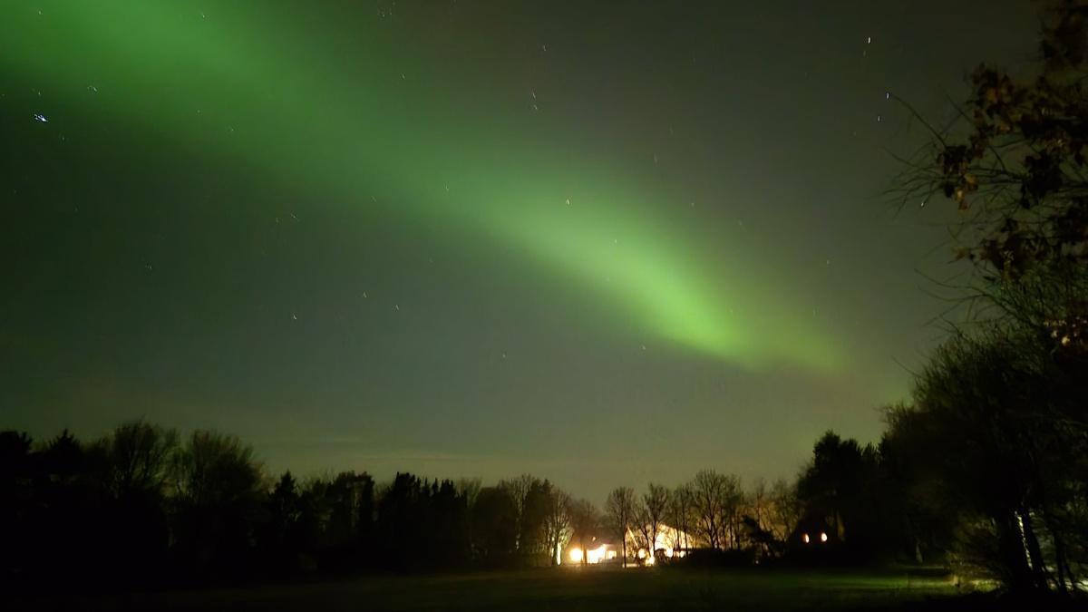 Polarlichter vor der Haustür