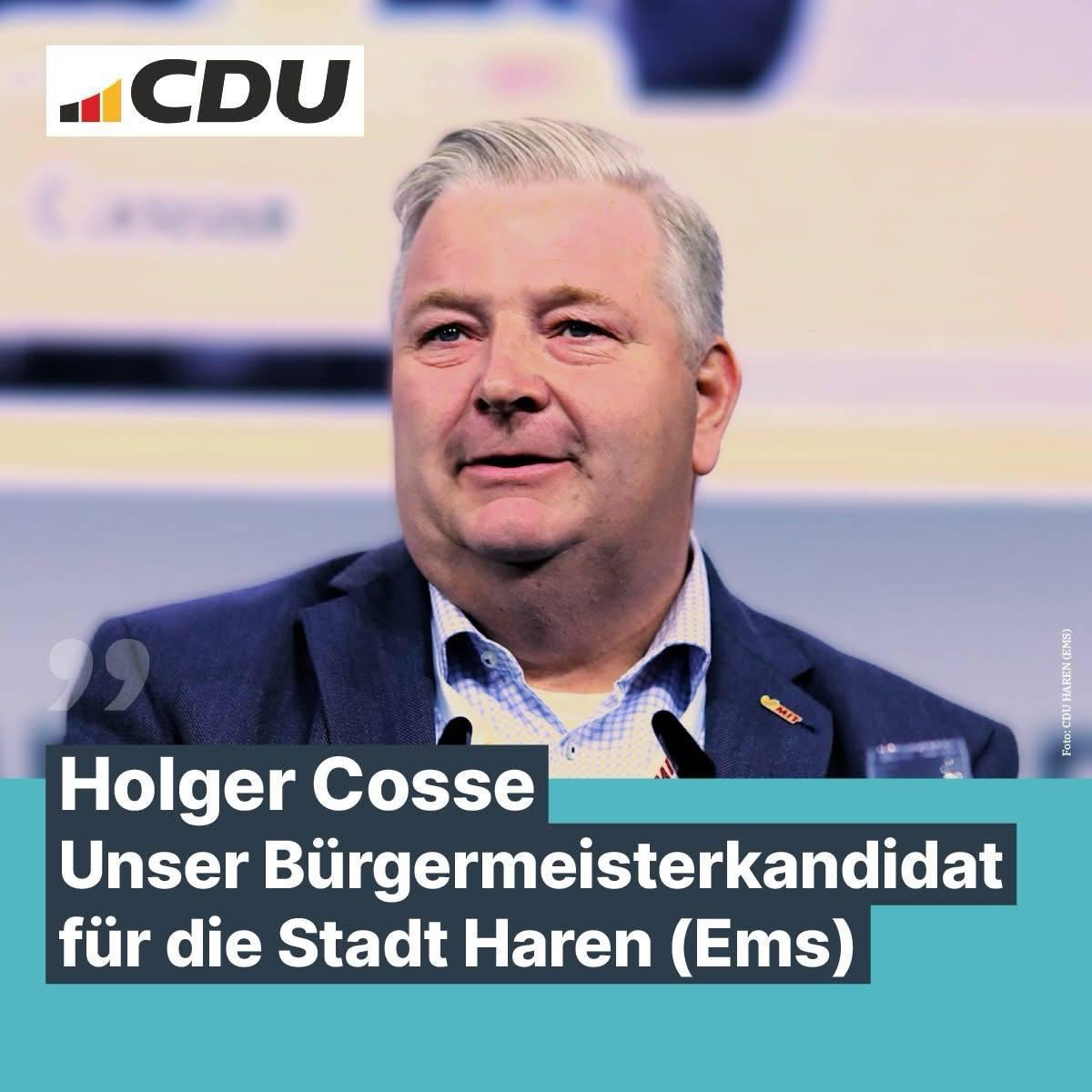 Holger Cosse als CDU-Bürgermeisterkandidat gewählt