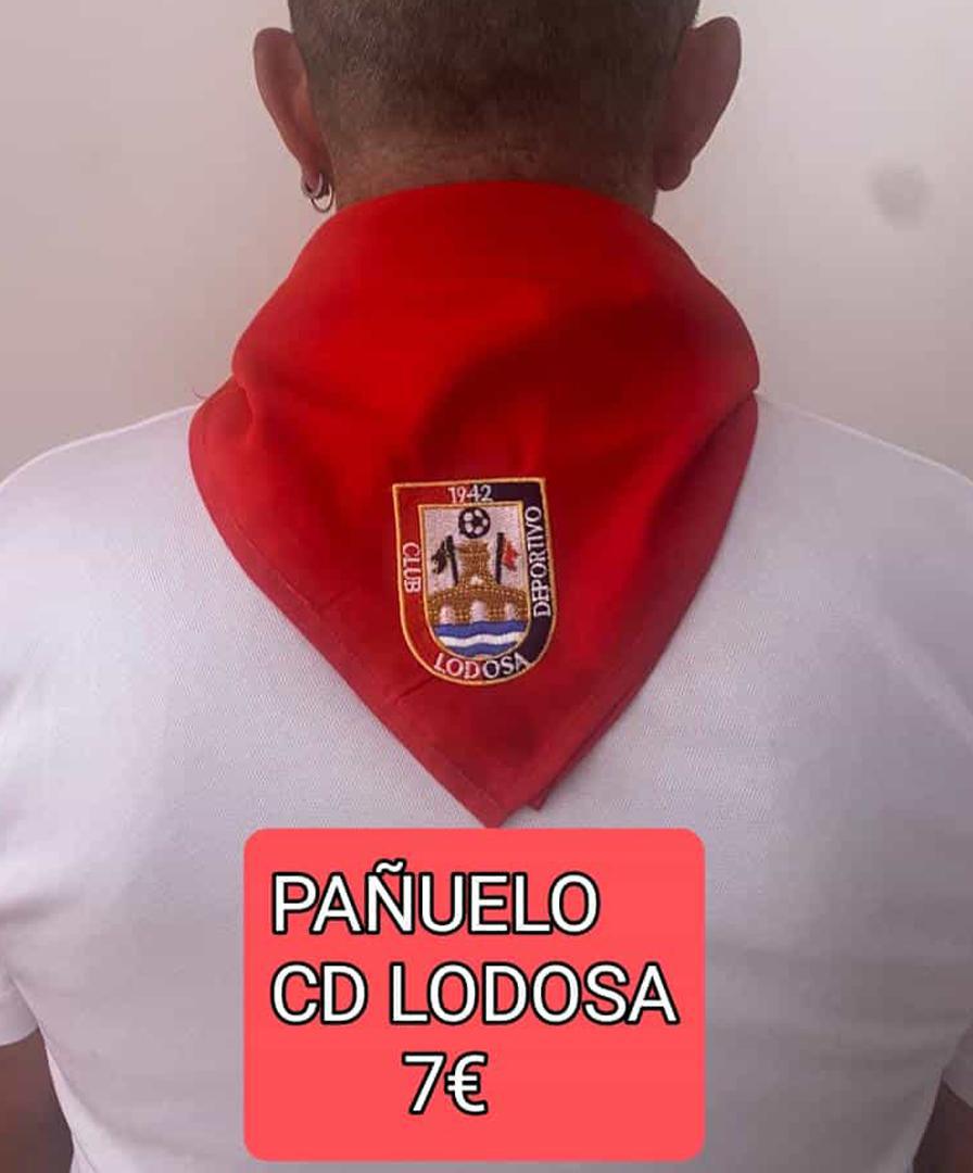 Venta de pañuelos del CD Lodosa