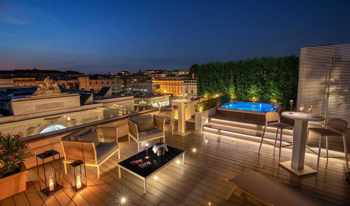 Experience relaxation under the stars with the Rooftop Jacuzzi.