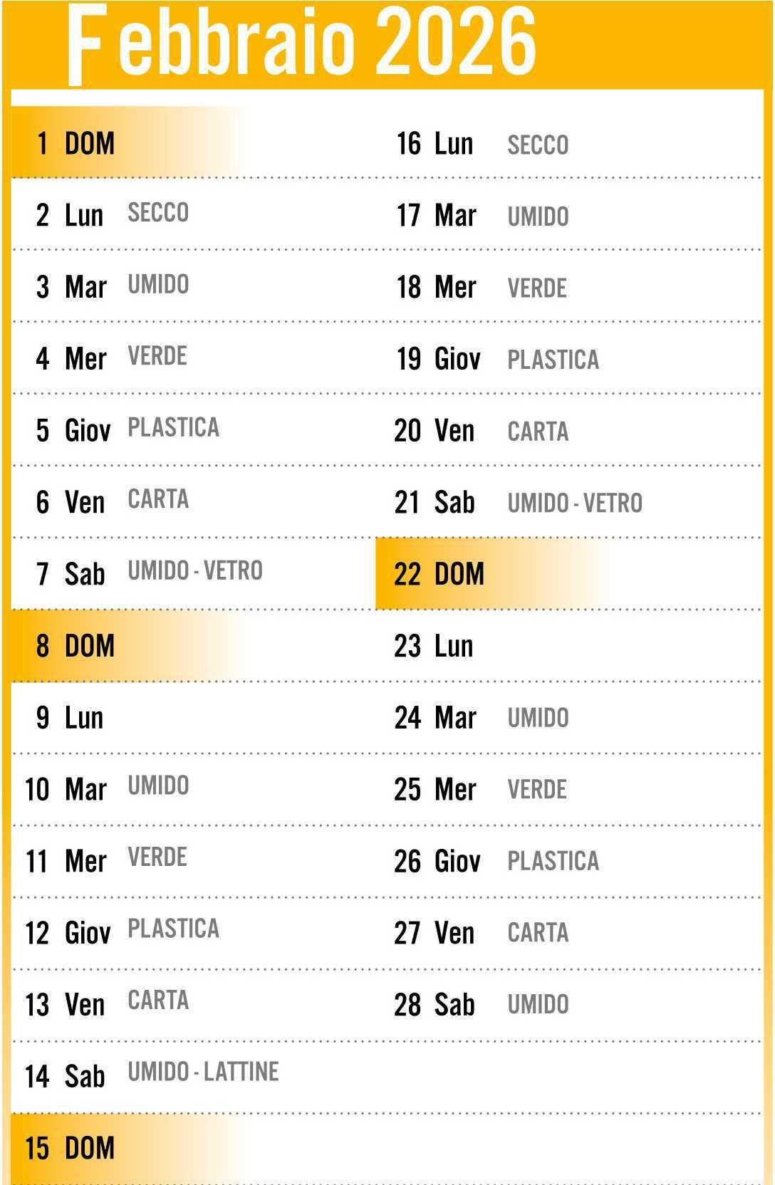 Calendario