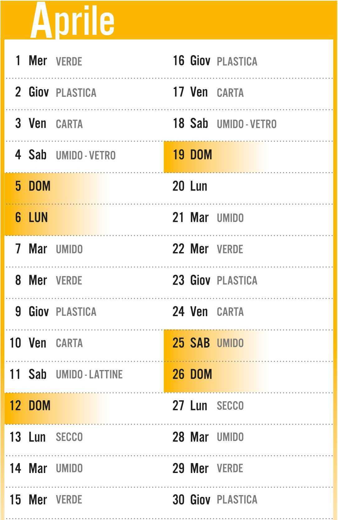 Calendario