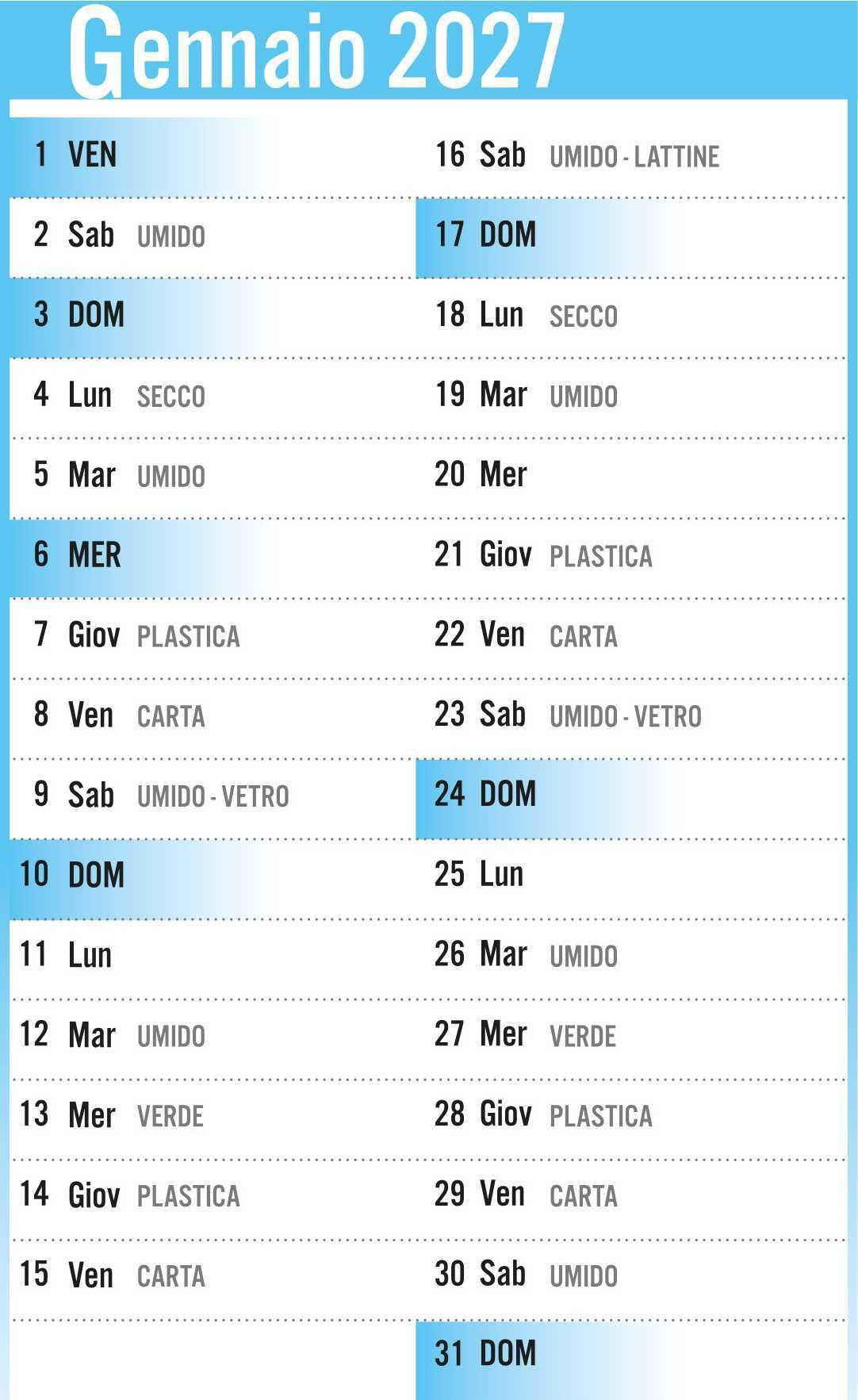 Calendario