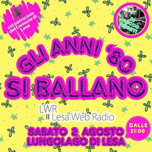 Gli Anni '80 si Ballano (inizio ore 21:00)