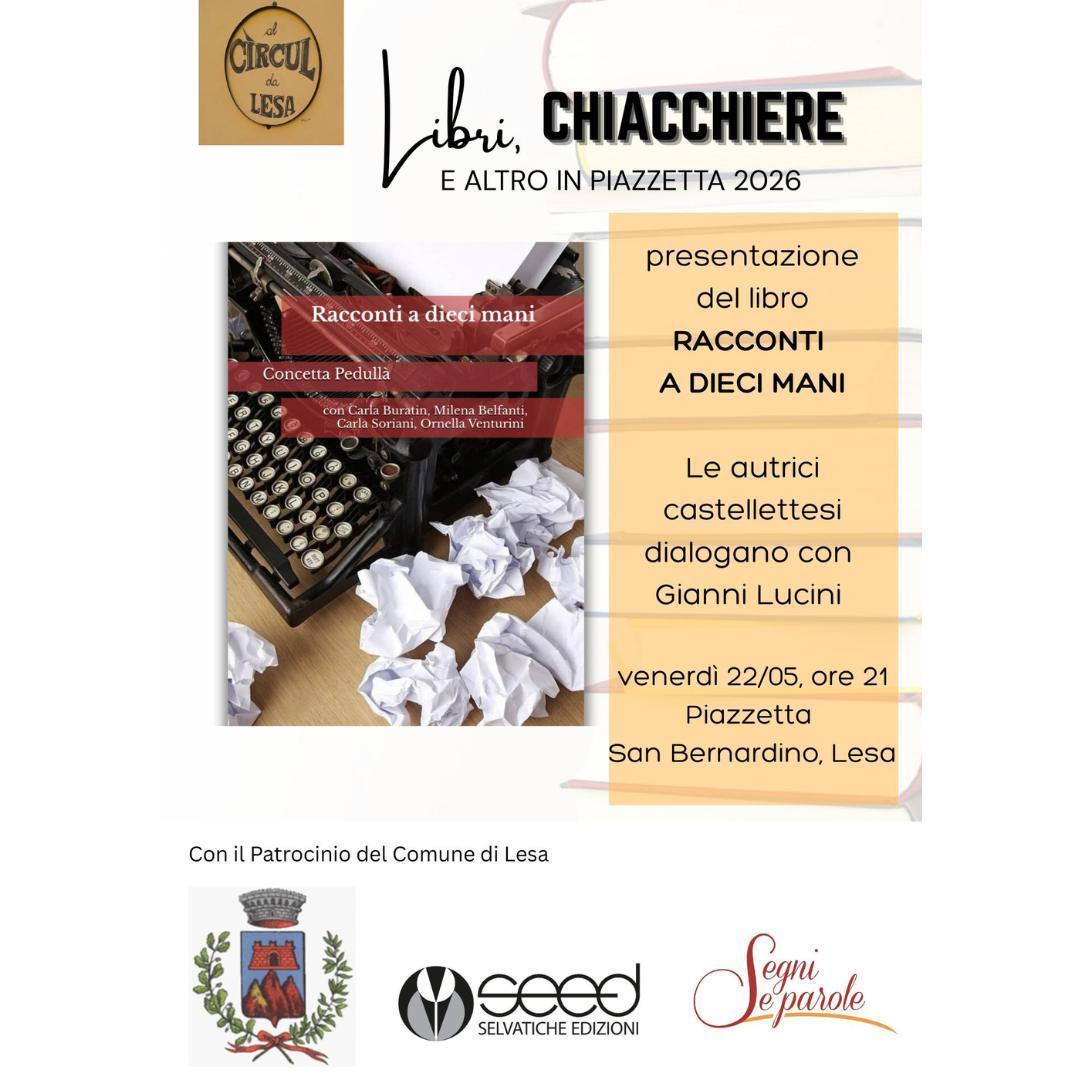 Presentazione del Libro "Racconti a Dieci Mani" (inizio ore 21.00)