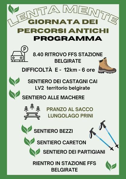 Sui Percorsi Antichi di Belgirate (Partenza da stazione FFSS di Belgirate ore 8.40)