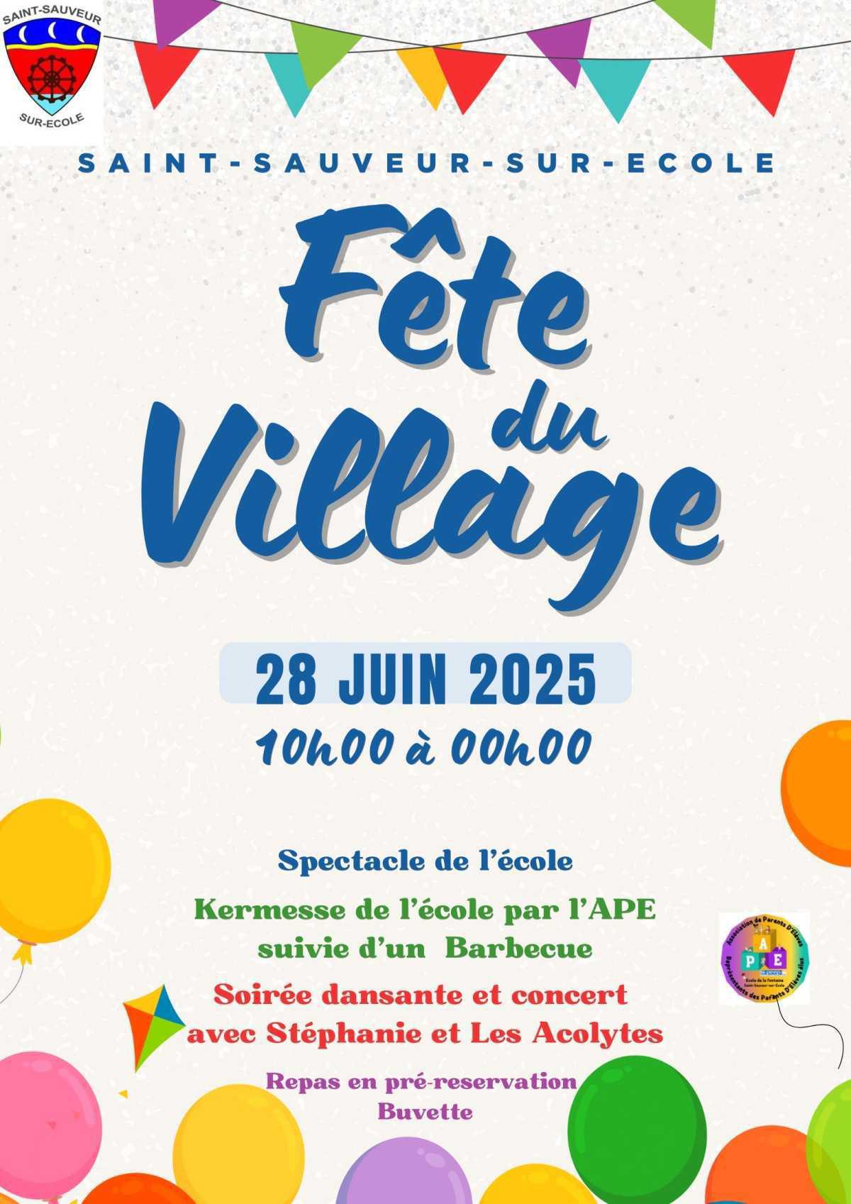Fête du Village - Samedi 28 juin