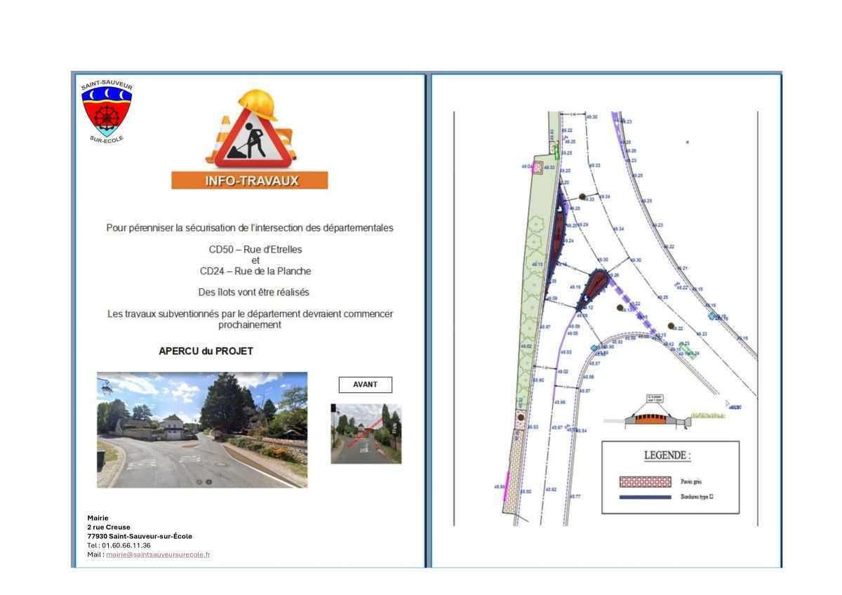 Travaux CD50/CD24