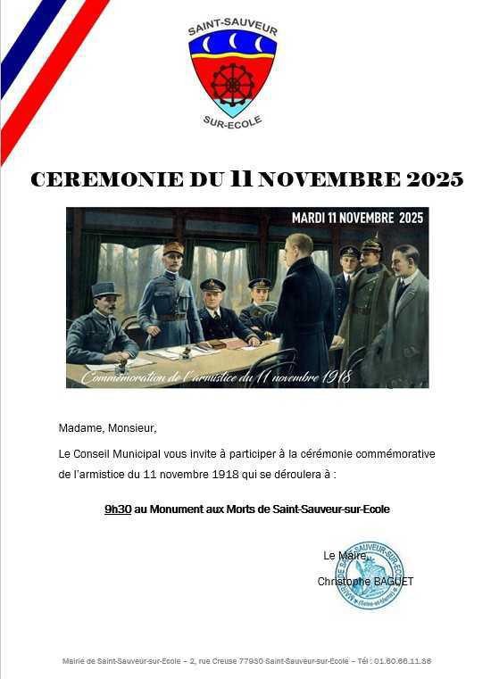 Cérémonies du 11 novembre.