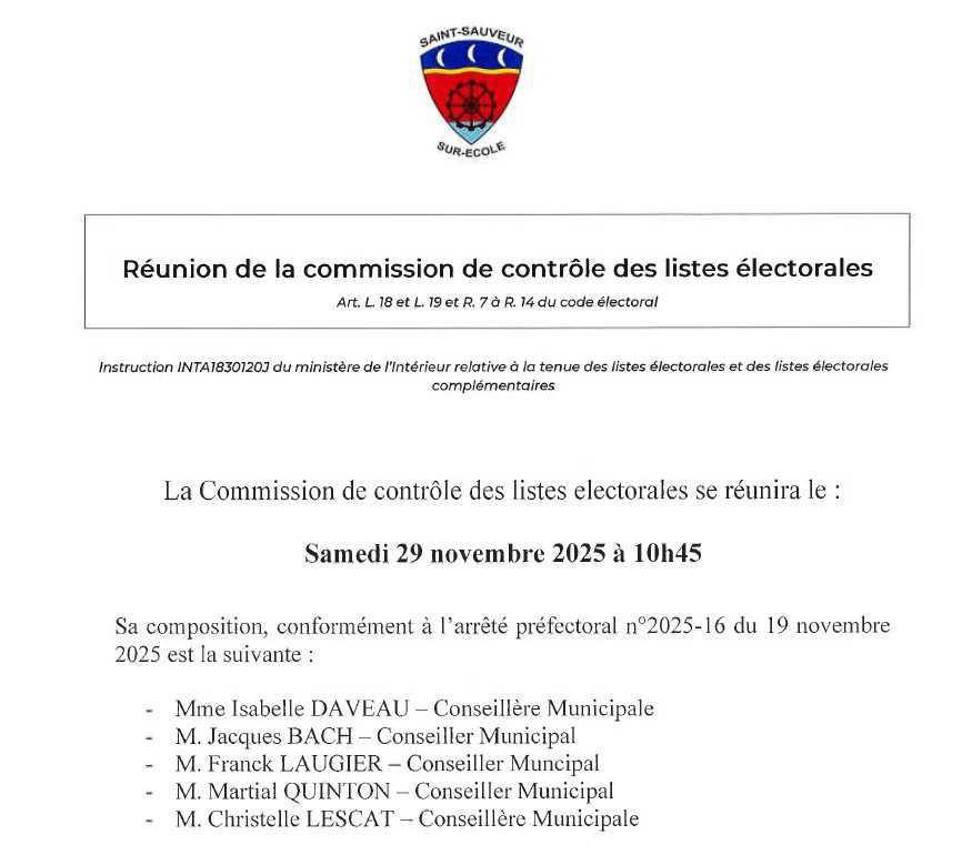 Commission de contrôle des listes électorales