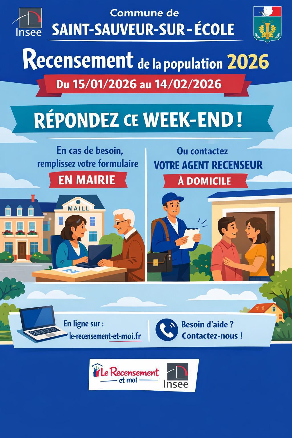 C'est le week-end : Pensez au recensement !