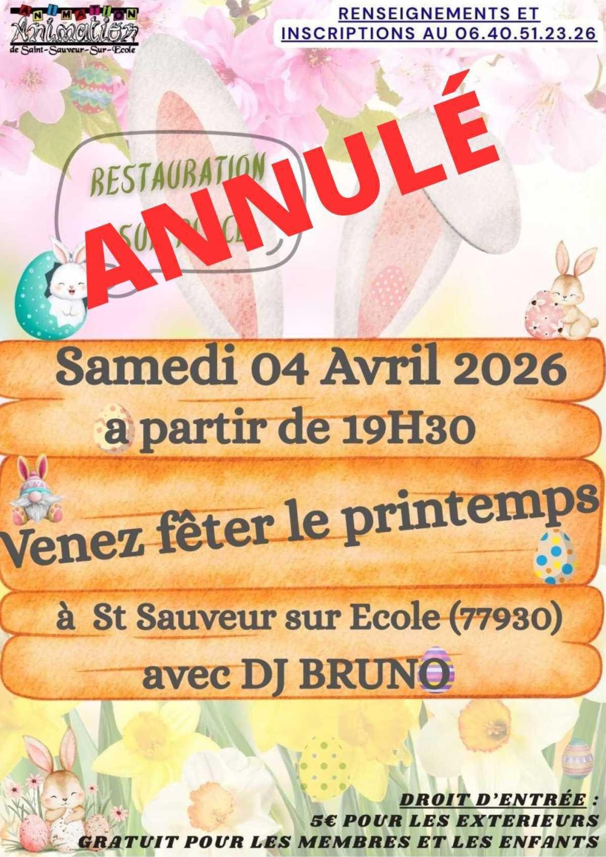 ANNULÉ - Fête du Printemps de l'Animation