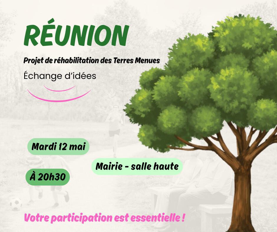 Réunion Projet réhabilitation des Terres Menues