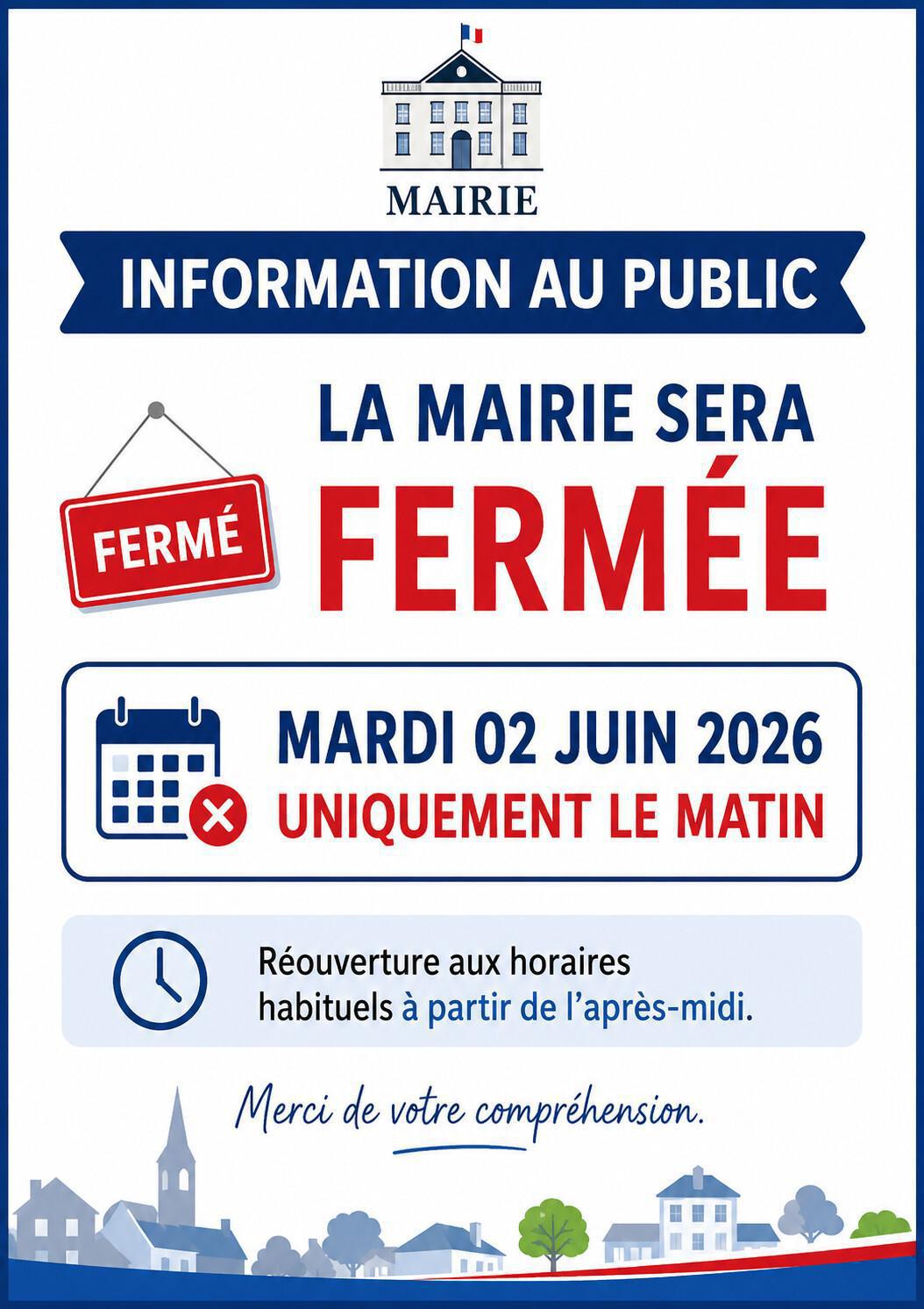 FERMETURE MAIRIE