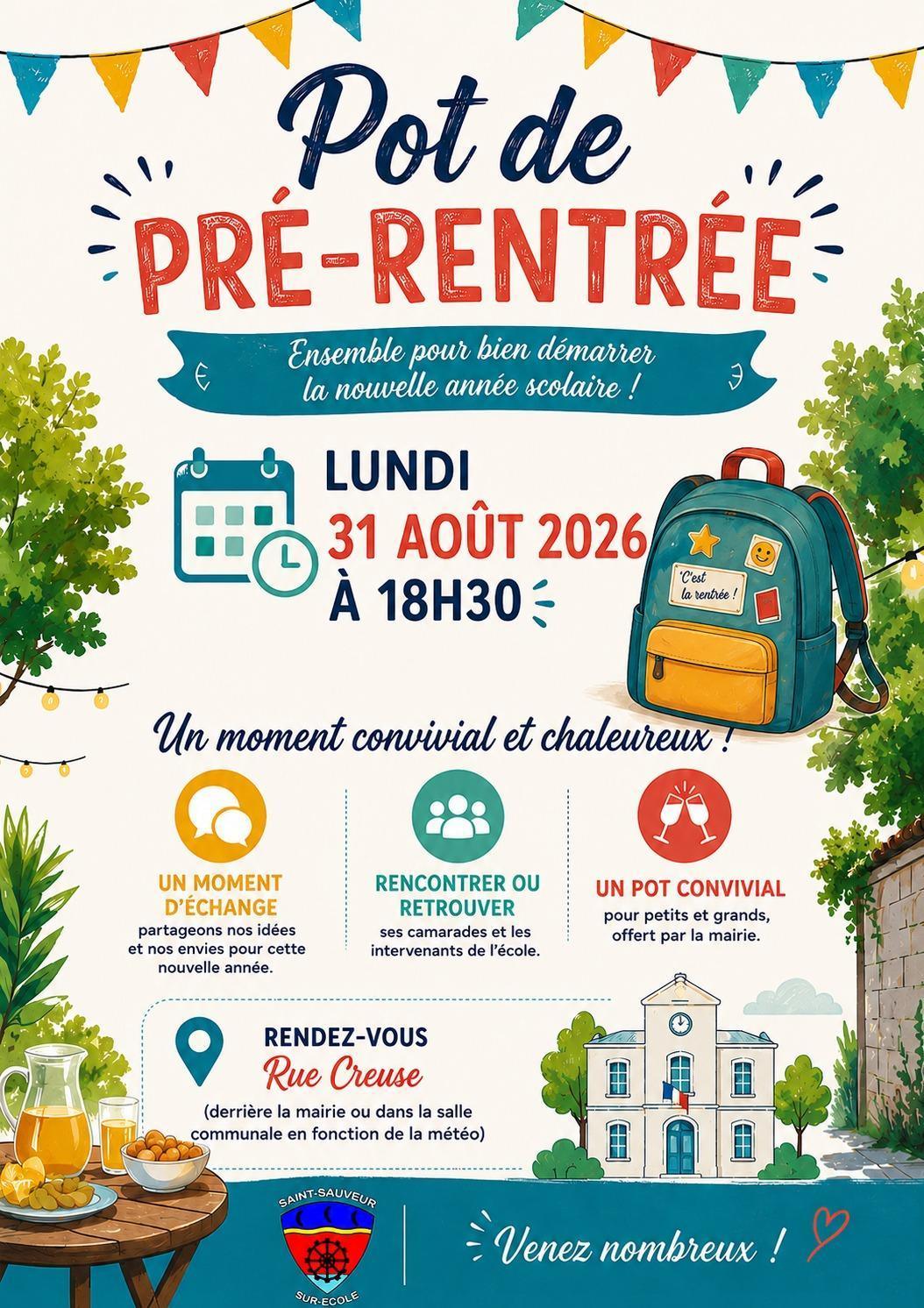Pot de pré-rentrée
