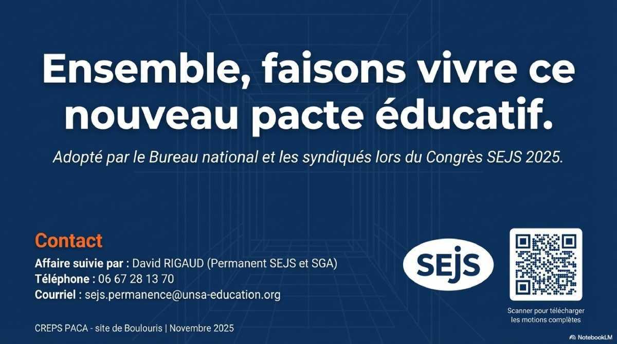 PERSPECTIVES 2026-2027 : Les orientations et revendications affichées par le SEJS PERSPECTIVES 2026-2027 : Les orientations et revendications affichées par le SEJS