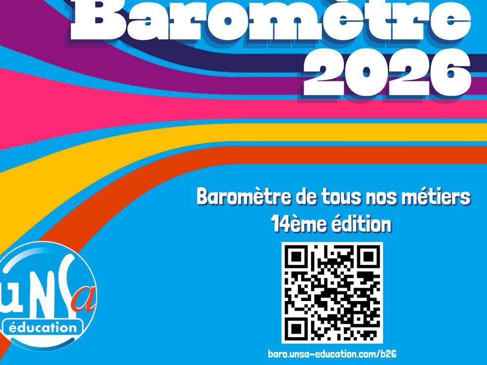 Répondez au Baromètre des métiers UNSA 2026
