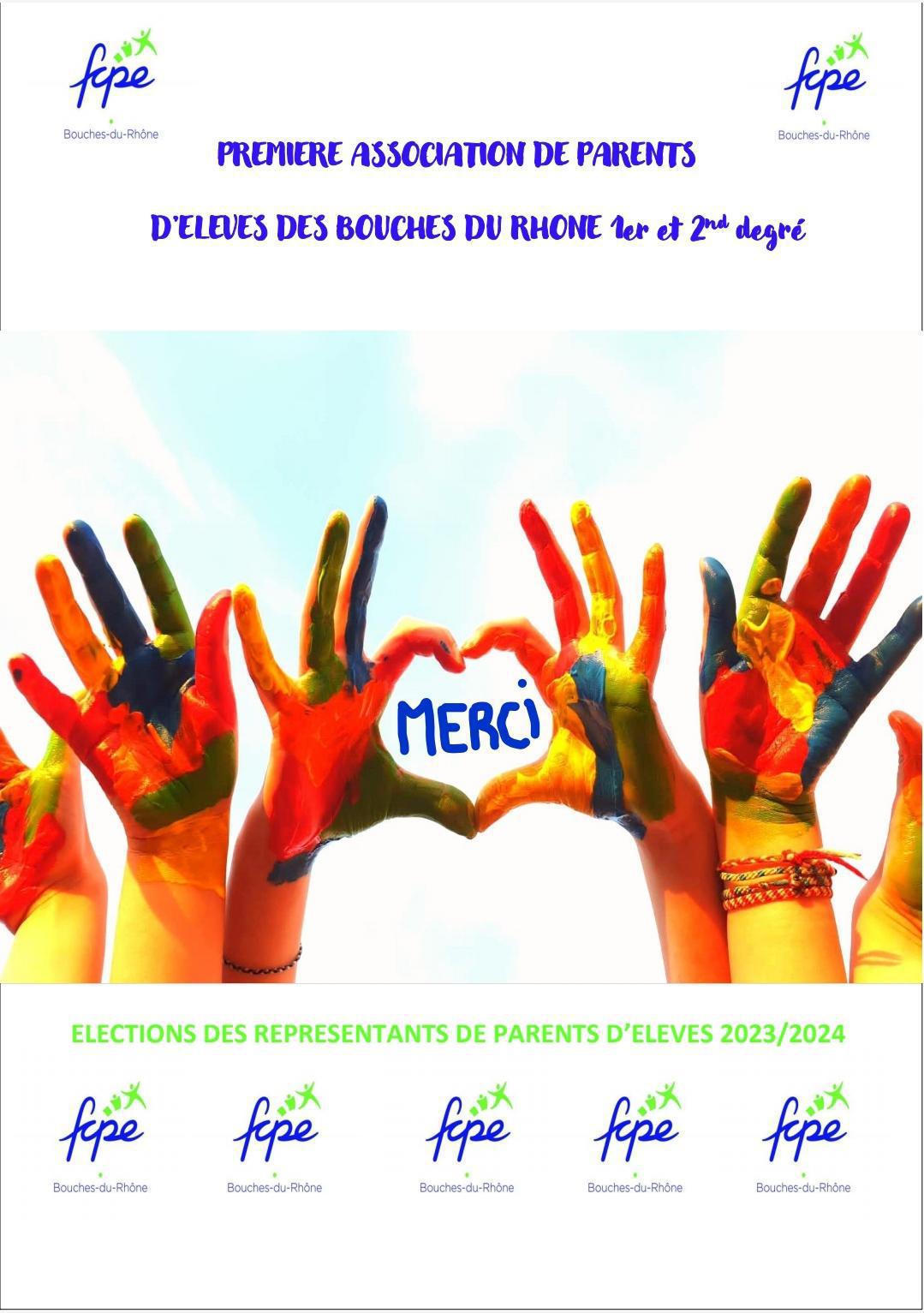 La FCPE première association de Parents d'Elèves des Bouches du Rhône!!
