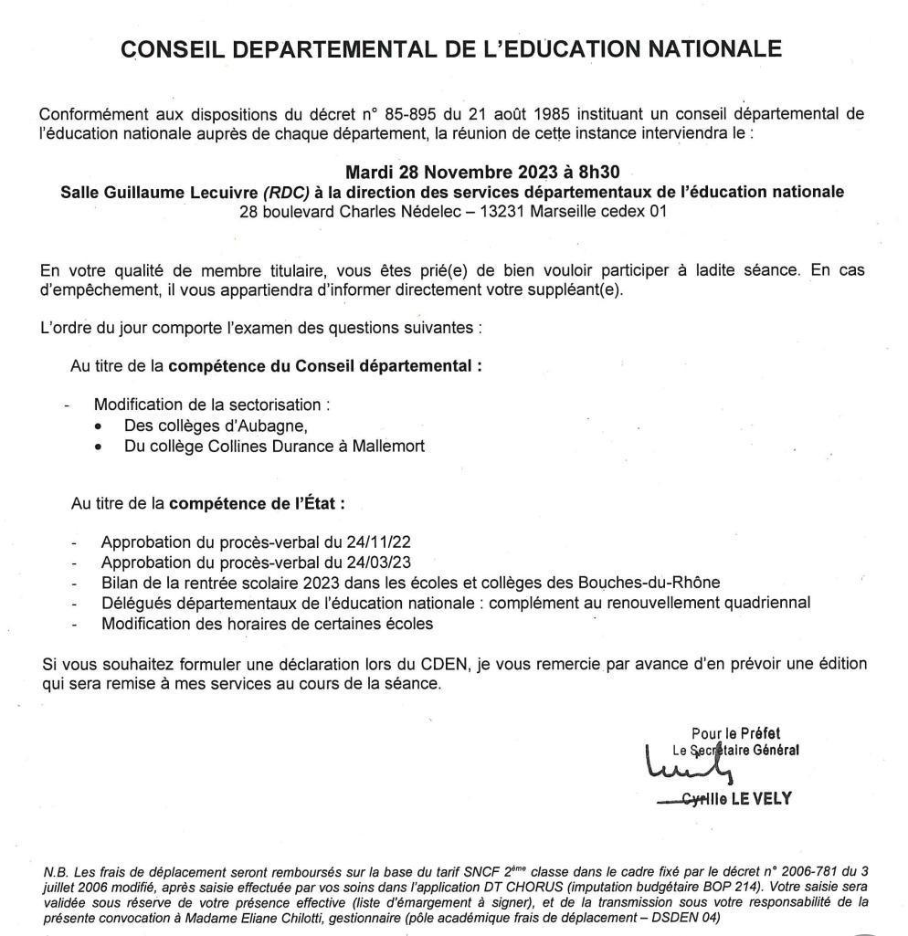 En PJ, le diaporama du bilan de la rentrée, projeté lors du CDEN du 28 Novembre